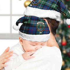 Davidson of Tulloch Tartan Crest Christmas Hat