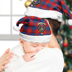 Galloway Red Tartan Crest Christmas Hat