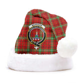 Morrison Red Modern Tartan Crest Christmas Hat