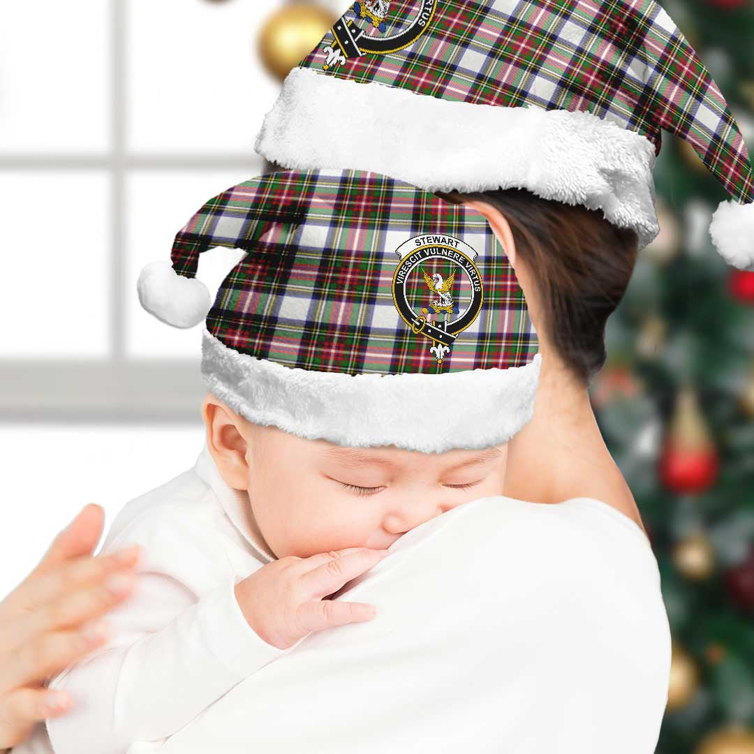 Stewart Dress Modern Tartan Crest Christmas Hat