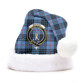MacKay Blue Tartan Crest Christmas Hat