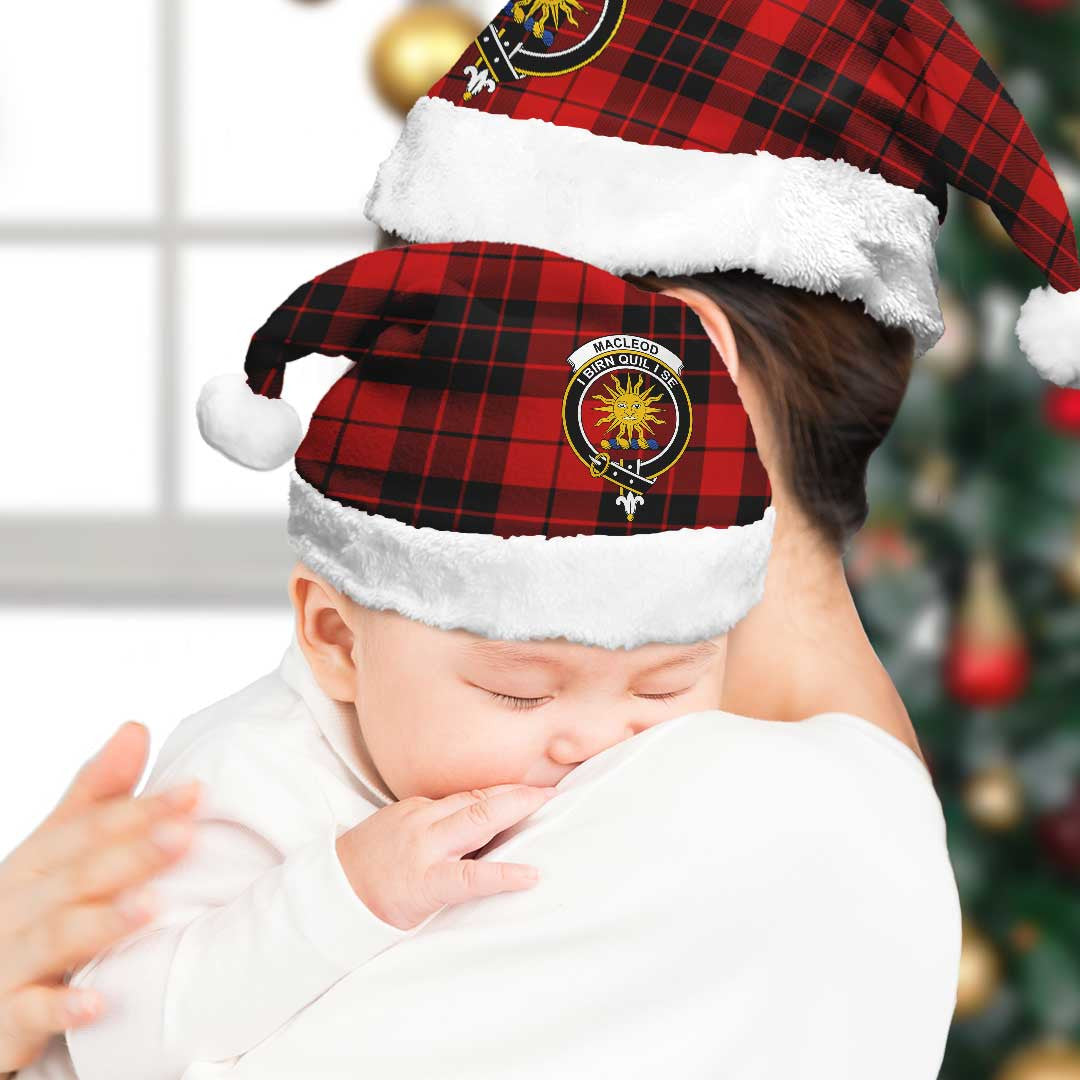 MacLeod of Raasay Tartan Crest Christmas Hat