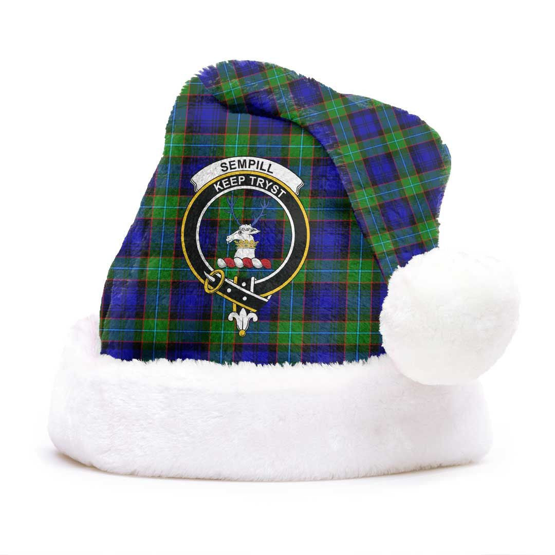 Sempill Modern Tartan Crest Christmas Hat