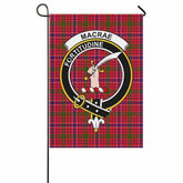 MacRae Tartan Crest Garden Flag