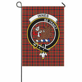 Innes Tartan Crest Garden Flag