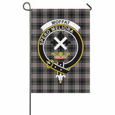 Moffat Tartan Crest Garden Flag