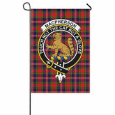 MacPherson Tartan Crest Garden Flag