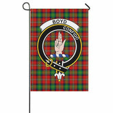 Boyd Tartan Crest Garden Flag