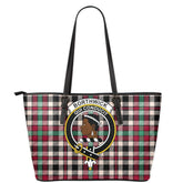 Borthwick Dress Ancient Tartan Crest Leather Tote