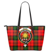 Kerr Modern Tartan Crest Leather Tote