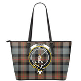Gunn Weathered Tartan Crest Leather Tote