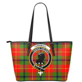 Turnbull Dress Tartan Crest Leather Tote