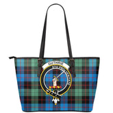 Guthrie Ancient Tartan Crest Leather Tote
