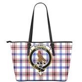 Boswell Modern Tartan Crest Leather Tote