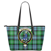 Arbuthnot Ancient Tartan Crest Leather Tote