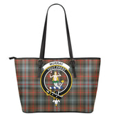 Murray of Atholl Weathered Tartan Crest Leather Tote