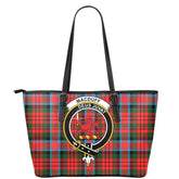 MacDuff Modern Tartan Crest Leather Tote