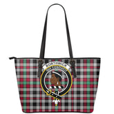 Borthwick Ancient Tartan Crest Leather Tote