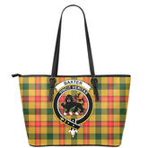 Baxter Modern Tartan Crest Leather Tote