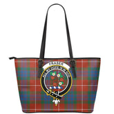 Fraser Ancient Tartan Crest Leather Tote