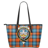 MacLachlan Ancient Tartan Crest Leather Tote