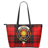 MacLeod of Raasay Tartan Crest Leather Tote