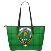 Don (Tribe of Mar) Tartan Crest Leather Tote