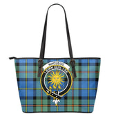 MacLeod of Harris Ancient Tartan Crest Leather Tote