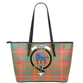 Bruce Ancient Tartan Crest Leather Tote