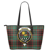 Buchan Ancient Tartan Crest Leather Tote