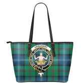 Urquhart Ancient Tartan Crest Leather Tote
