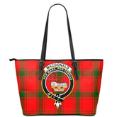 MacDonald of Sleat Tartan Crest Leather Tote