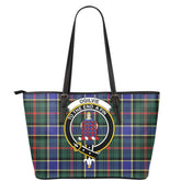 Ogilvie of Airlie Ancient Tartan Crest Leather Tote
