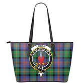 Logan Ancient Tartan Crest Leather Tote