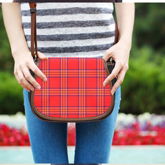 Burnett Modern Tartan Plaid Saddle Bag