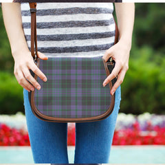 Clergy Green Tartan Plaid Saddle Bag