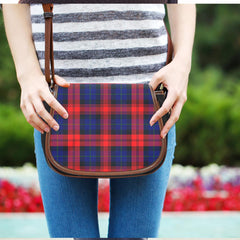 MacLachlan Modern Tartan Plaid Saddle Bag