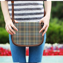 Stewart Hunting Weathered Tartan Plaid Saddle Bag