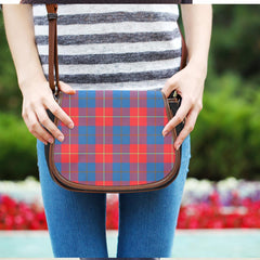 Galloway Red Tartan Plaid Saddle Bag