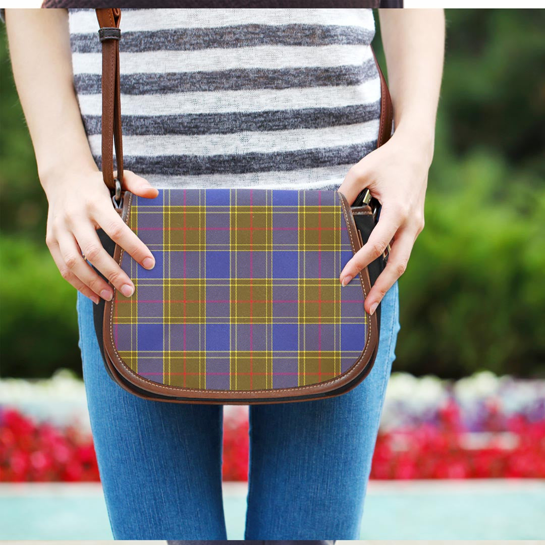 Balfour Modern Tartan Plaid Saddle Bag