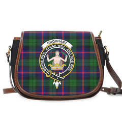 Urquhart Modern Tartan Crest Saddle Bag