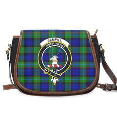 Sempill Modern Tartan Crest Saddle Bag
