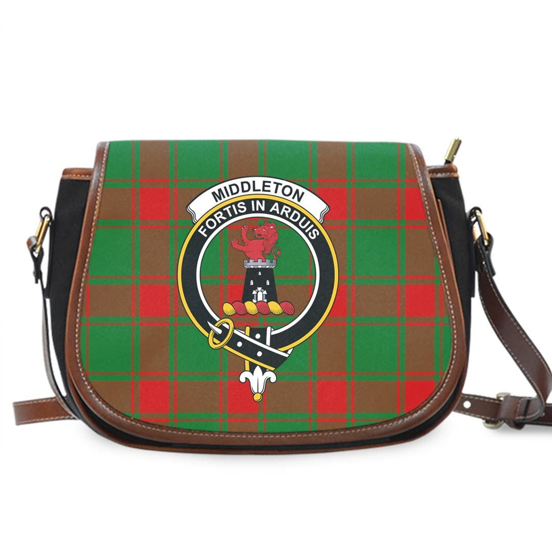 Middleton Modern Tartan Crest Saddle Bag