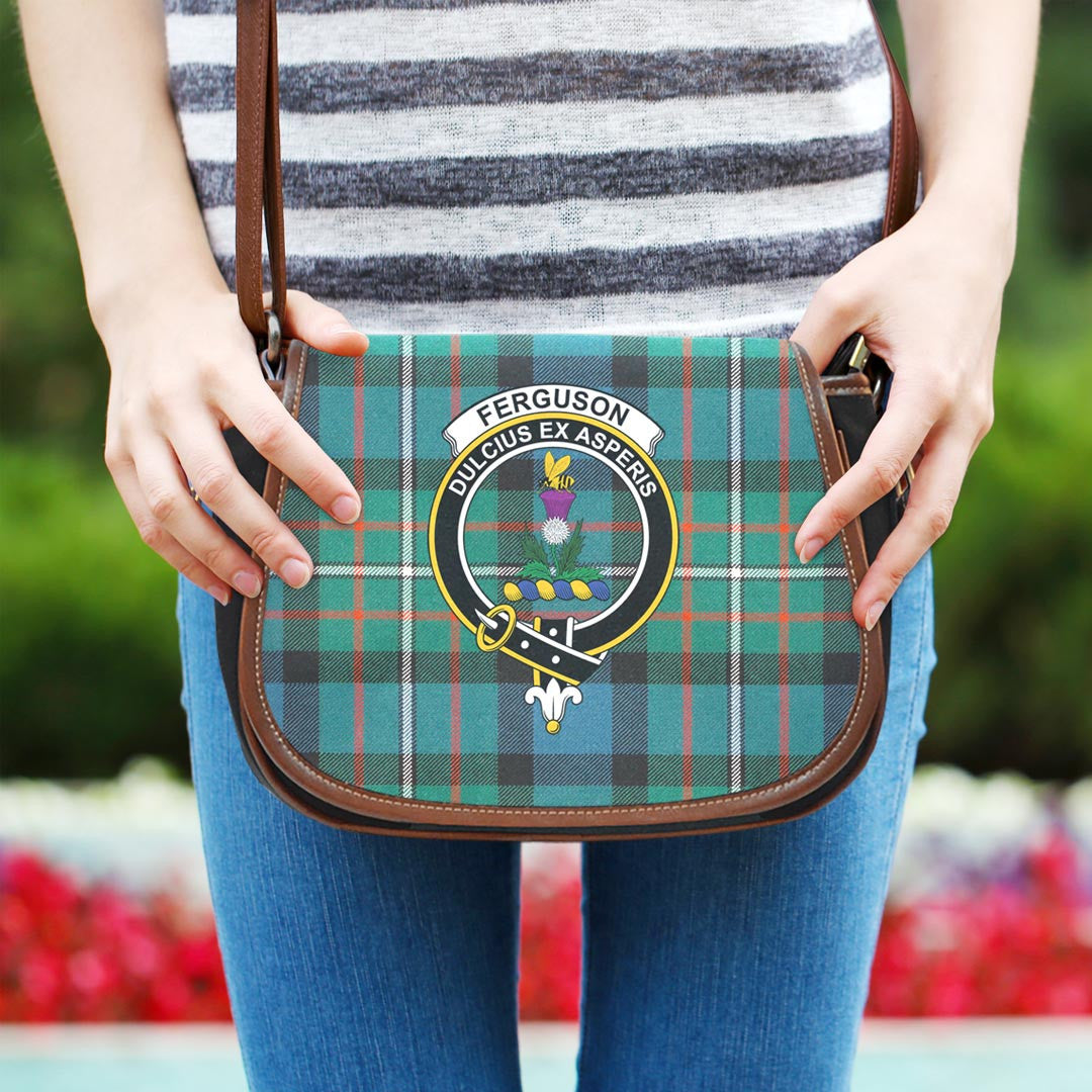 FERGUSON ANCIENT Tartan Crest Saddle Bag