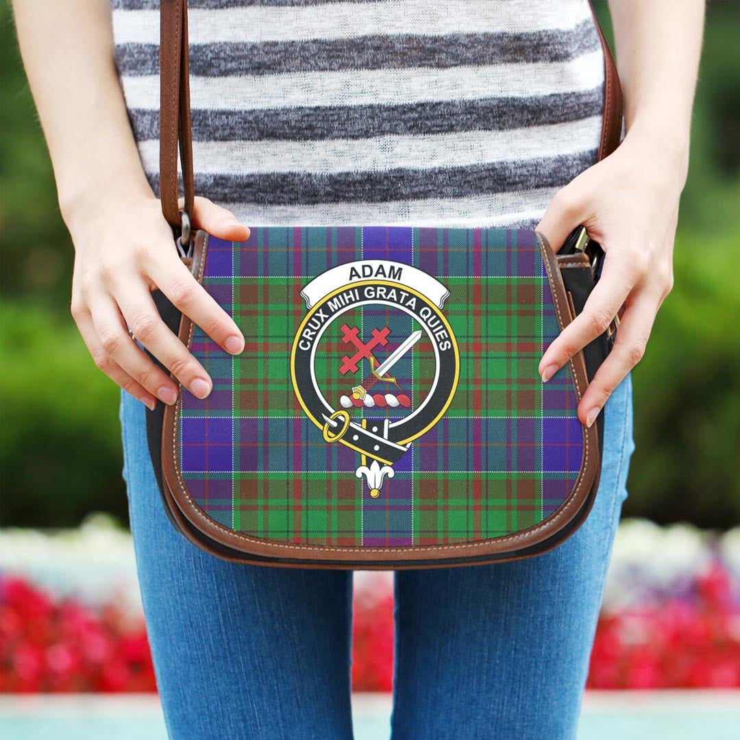 Adam Tartan Crest Saddle Bag