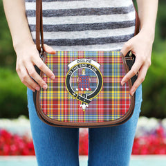 Ogilvie Tartan Crest Saddle Bag