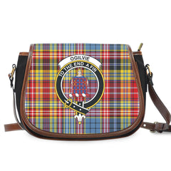Ogilvie Tartan Crest Saddle Bag