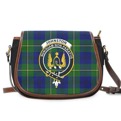 Johnston Modern Tartan Crest Saddle Bag