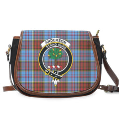 Anderson Modern Tartan Crest Saddle Bag