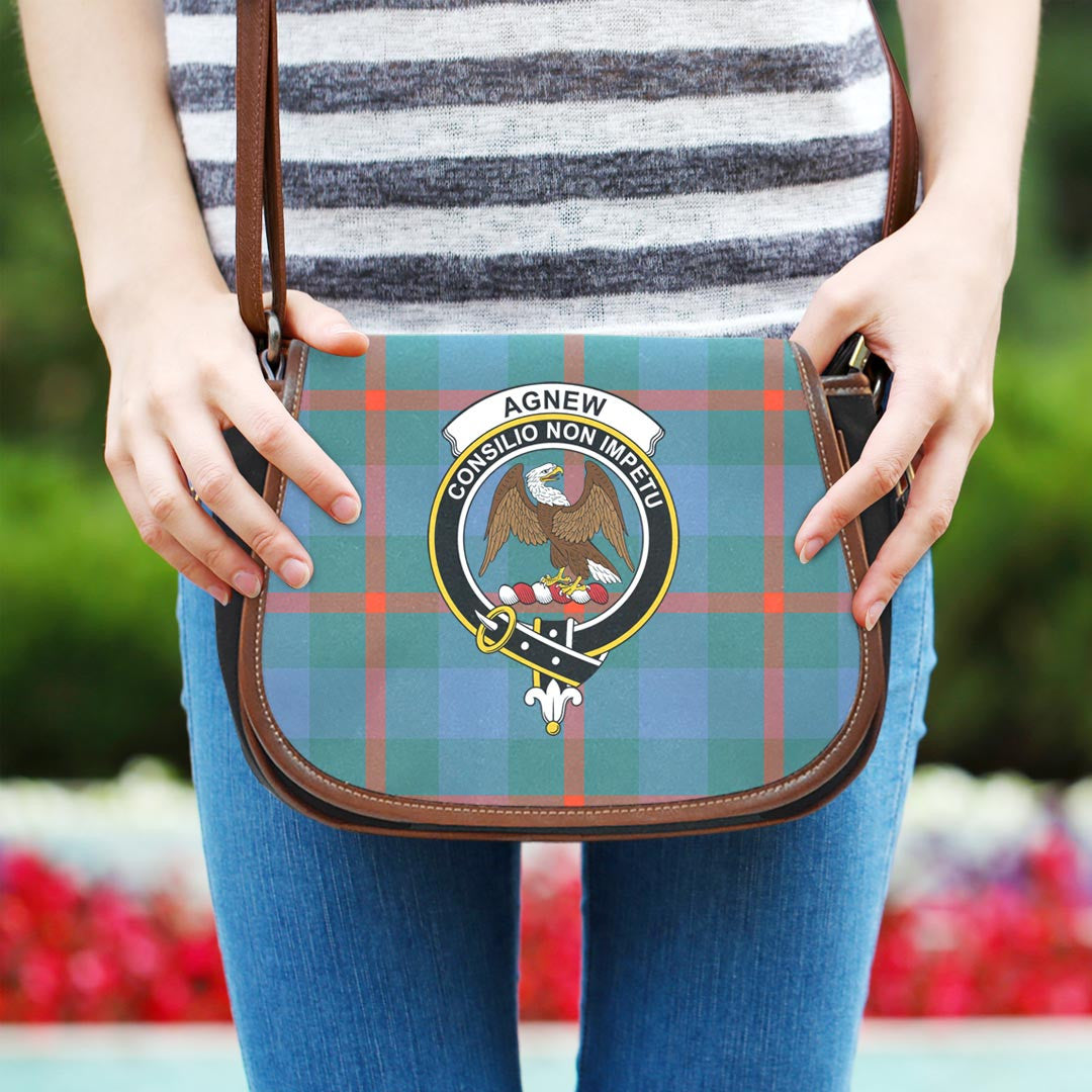 Agnew Ancient Tartan Crest Saddle Bag